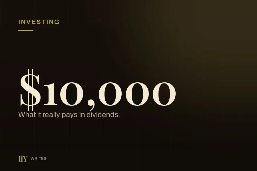 What $10,000 pays in dividends — essay cover